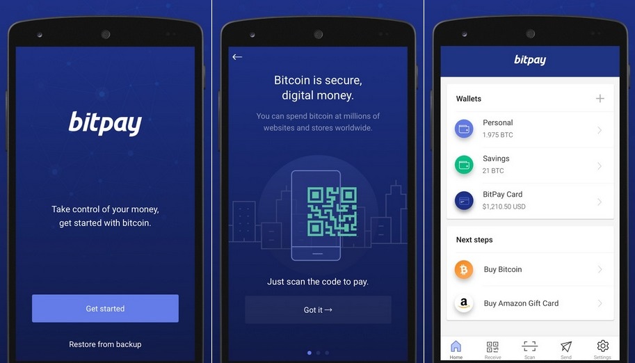 bitcoin mobile application